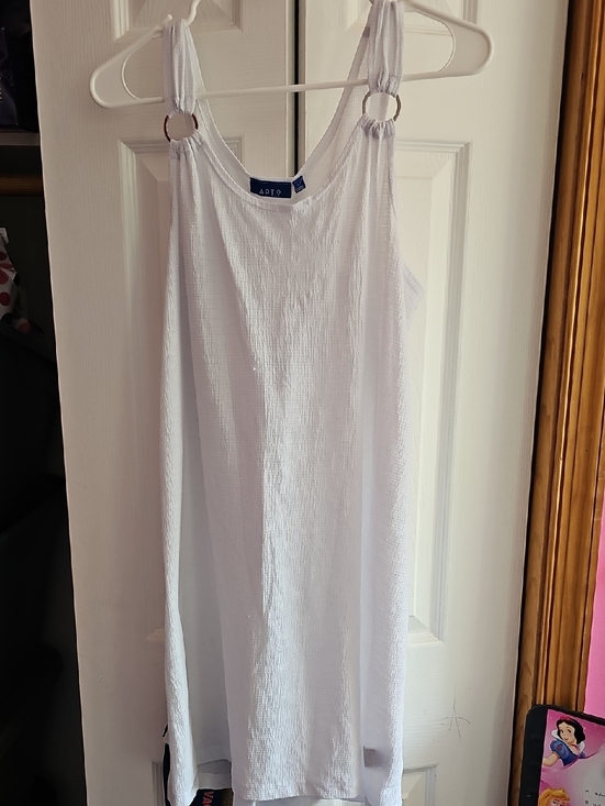 Apt. 9 Other - Apt. 9 White Textured Swim Coverup with Ring Shoulder Details